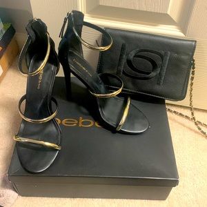 Heels and matching bag